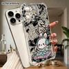 Phone Case: 2D Flat Design, Suitable for iPhone 18 17 16 15 14 13 Pro Protective Case, DJ Rabbit, Perfect Christmas and Halloween Holiday Gift
