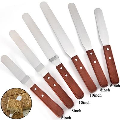 Set 3 pezzi Spatola angolata per glassa Acciaio inossidabile Crema Torta Burro Spatola Lisciatore Raschietto Lucidatore Utensili Gadget da cucina