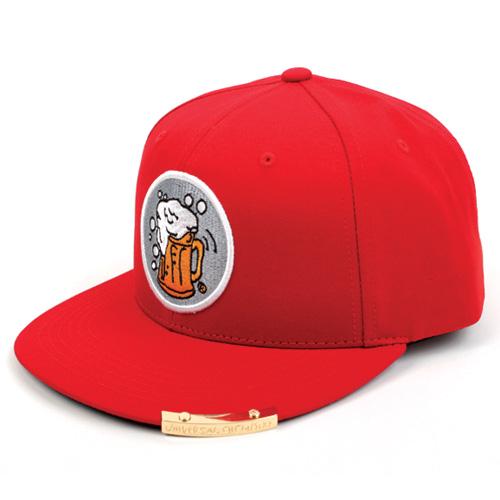 Yunibeosyeolkemiseuteuli Beer Or Die Snapback Cap(Red/White) Beer Snapback