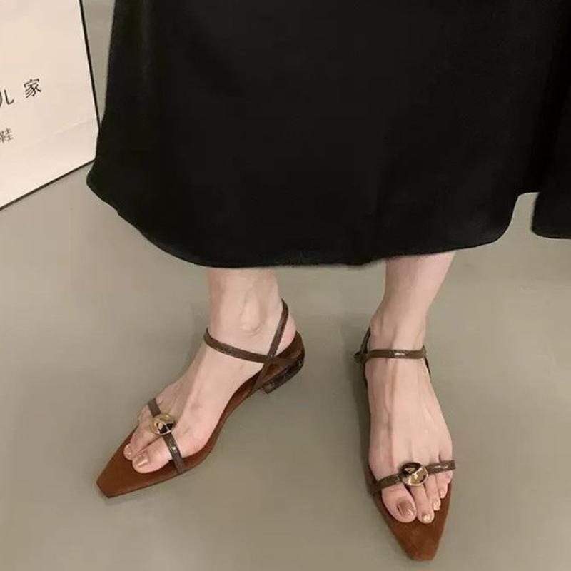 Fashion Designer 2025 Women Heeled Sandals Pointed Toe Sexy New Shoes Summer Slingback Slippers Elegant Dress Party Woman Sandalias
