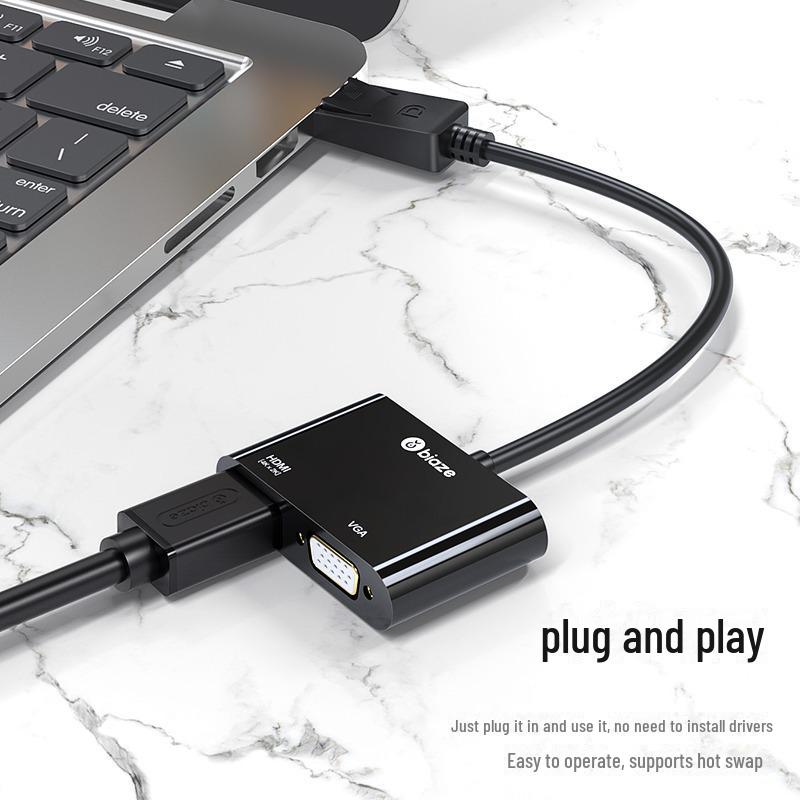Biaz 2-in-1 DP to HDMI/VGA 4K Adapter Cable