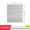 70x38cm 3D Tile Brick Wall Paper Self-adhesive Waterproof Foam Panel Wallpaper Living Room Home Decoration