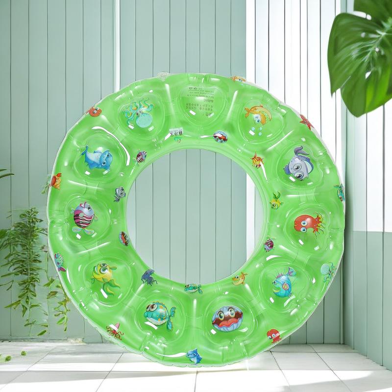 Eco-friendly PVC Double-Layer Inflatable Swim Ring for Kids