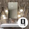 8Pieces Stainless Steel Mirror Mounting Clip Set Frameless Mirror Hangers with Anchors and Screws for Bathroom Bedroom