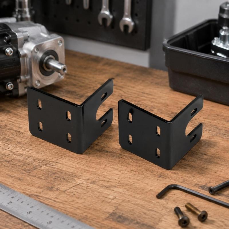 Motor Mounting Support, 2 Pack with Elongated Openings for Small Positioning Changes During DIY Equipment Assembly and Repair Work