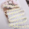 Bright Embroidered Headwear Decor Handmade DIY Craft Daisy Lace Trim Sewing Supplies Ribbon