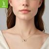 Popular Devil'S Eye Necklace Men'S And Women'S Cross-Border Fashion S925 Sterling Silver Necklace