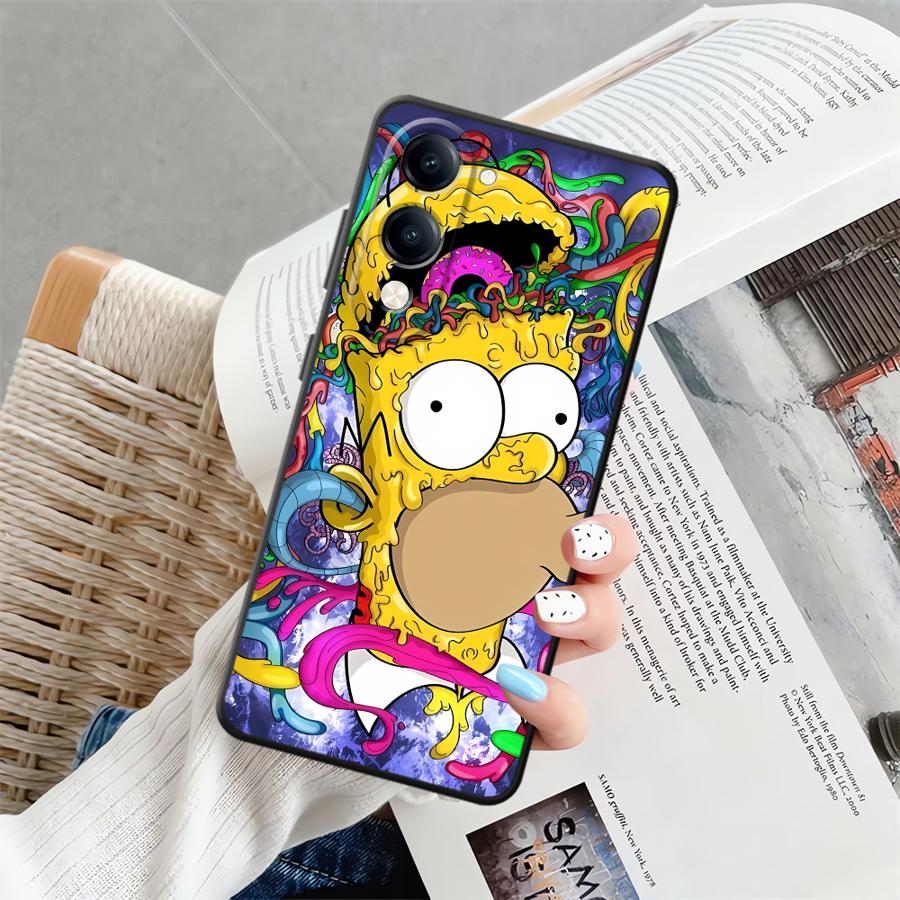 The S-simpsons Cartoon Phone Cover Case for Vivo Y30 Y20 Y21 Y16 Y17 Y02 Y11 Y19 Y33S Y35 Y12 Y15S Y27 Y31 Y36 Y22 vivo Y22s