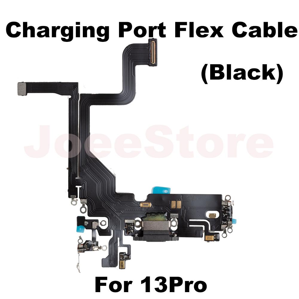 Ladeanschluss Flexkabel für iPhone 11 12 13 14 Pro Max Mini X XS XR USB-Ladegerät Dock-Anschluss Mit Mikrofonband Reparatur