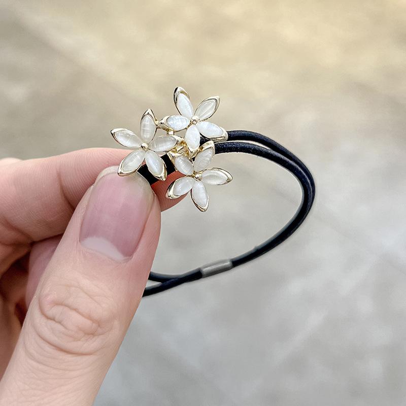 Super Immortal Butterfly Hair Rope Mori Imitation Crystal Durable Headrope Delicate Hair Tie Women's Rubber Band Hair Rope Headgear