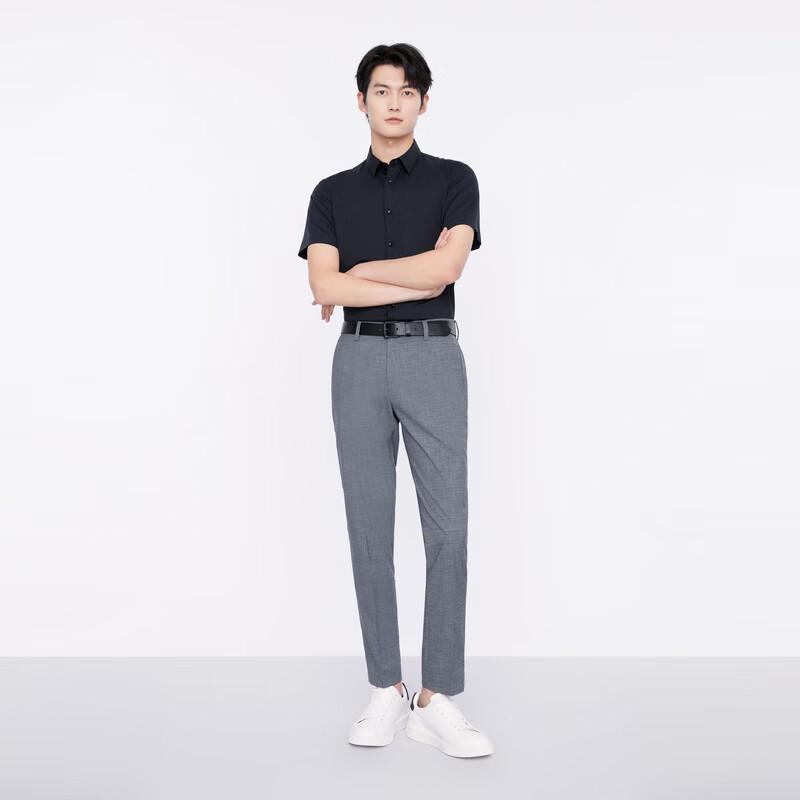 JOEONE Men's Cool-Touch Antibacterial Easy-Care Short-Sleeve Shirt