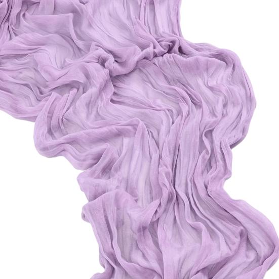 Cheesecloth Table Runner Wrinkled Boho Table Runner 6ft 10ft 13ft Rustic Farmhouse Table Runner for Wedding Engagement Bridal Shower Party Decoration