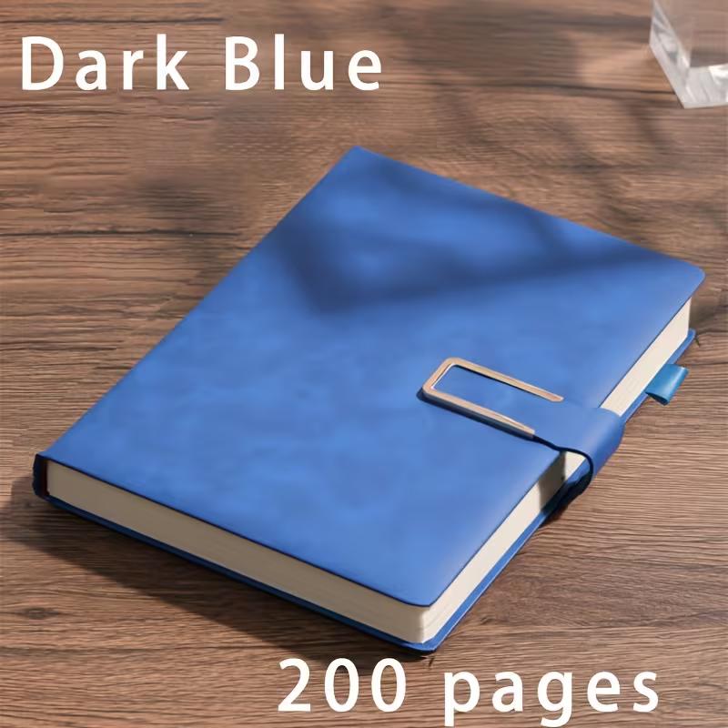 A5 Retro Notebook Soft Leather Cover 200 Pages Agenda for Students Business Office School Stationery Supplies