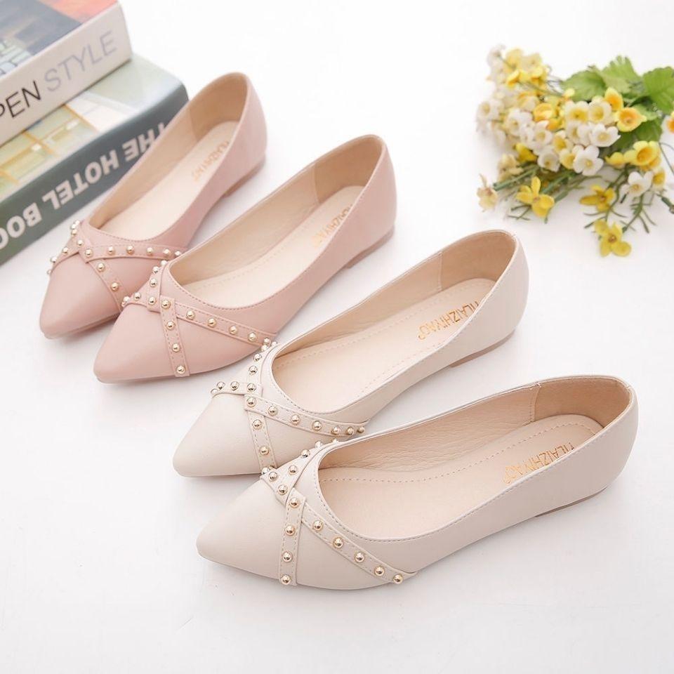 Pointed Toe Office Slip-on Shoes for Women High Quality Wholesale Young Fashion 2025 Summer Cheap Liquidation Casual Woman Flats