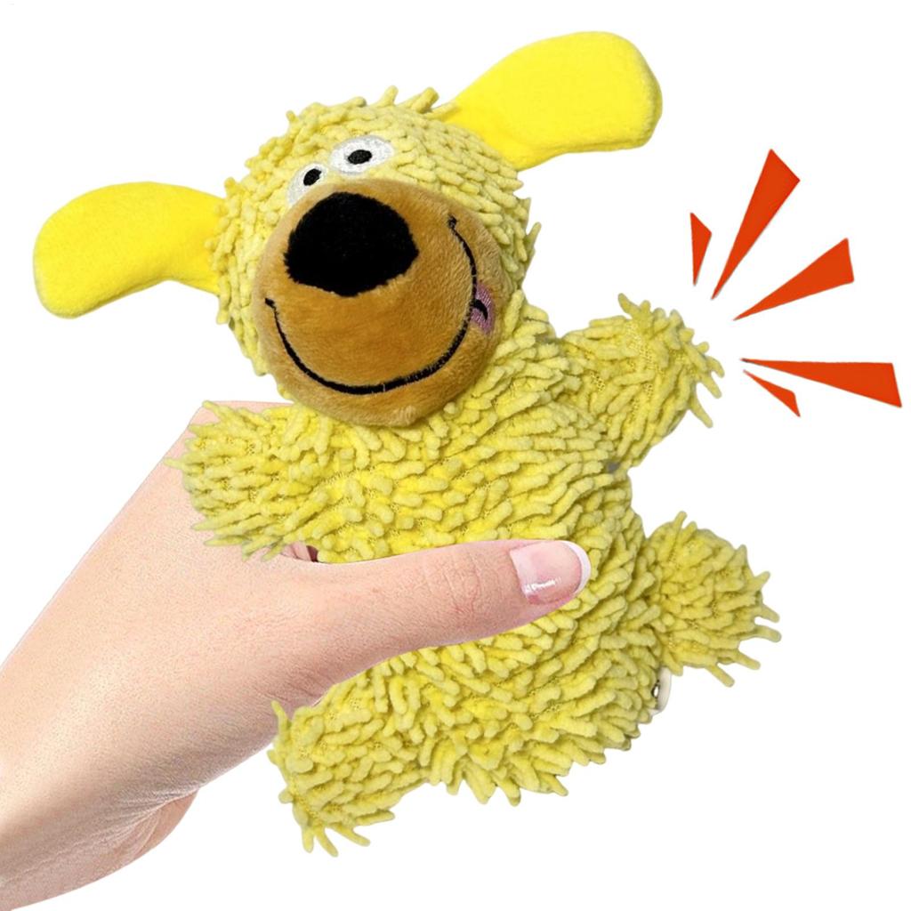 2025 Cute Cartoon Squeaky Plush Mop Dog Toy Chewproof Play Toy For Puppies Small Dogs Ideal For Home Playtime Fetch