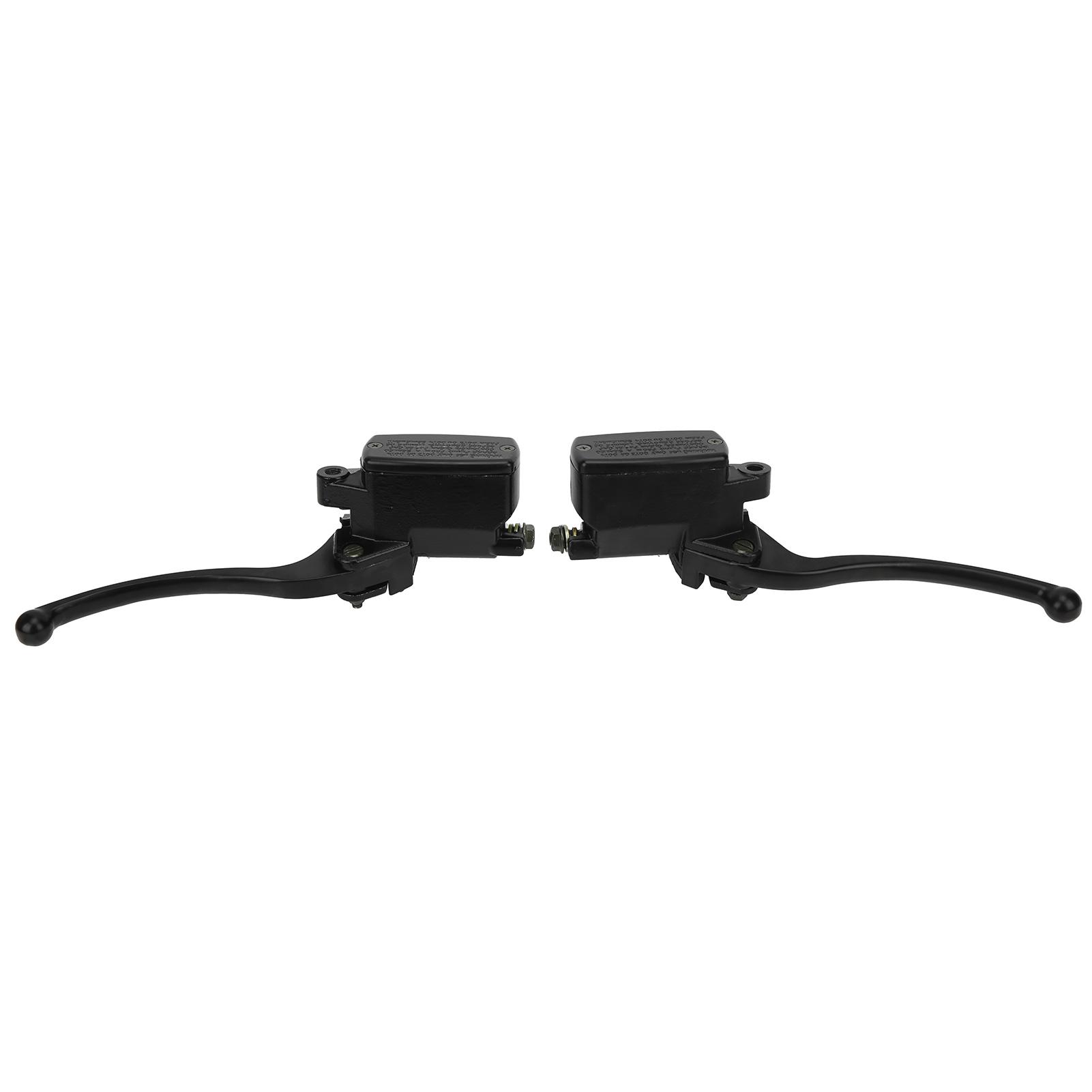 

Hydraulic Brake Clutch Master Cylinder Lever Assembly Black for Motorcycle with 1in Handlebars