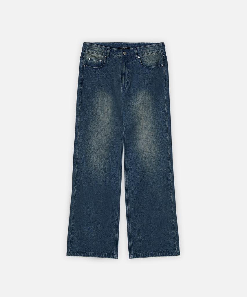 DRAW FIT Liberty Wide Flare Denim Pants [Blue]