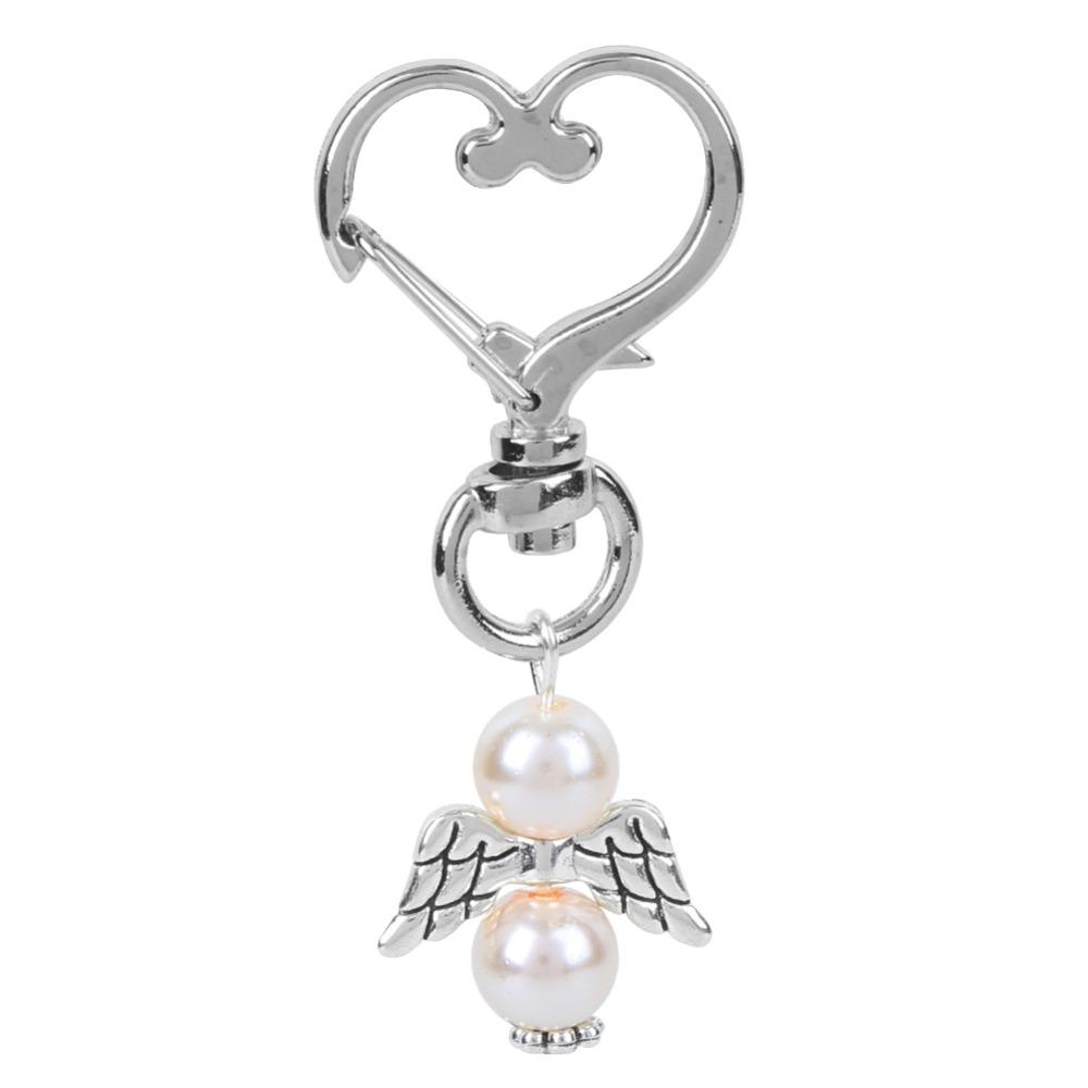 10pcs Length 6cm Alloy Guardian Angel Charm Daily bag pendant and key storage decoration