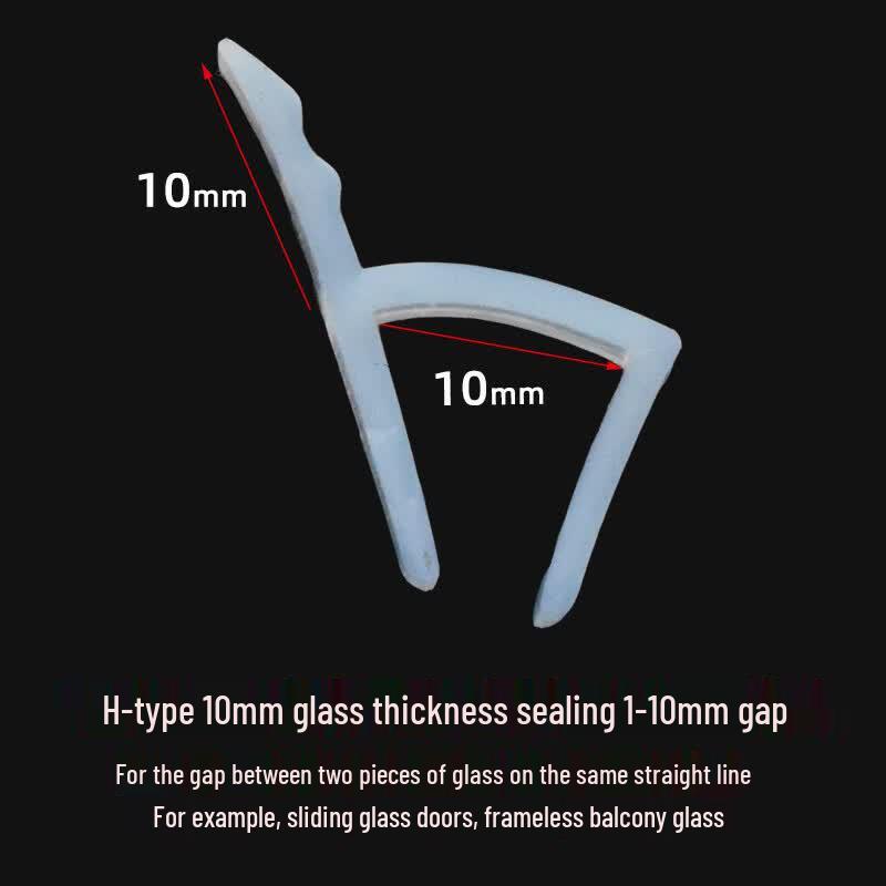 H-Type Glass Door Sealing Strip 10*10*10000mm