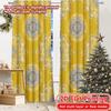 2D Flat Printing  2pcs Festive Crescent Creative Popular Curtains Prints Light Filtering Curtains Home Decor Suitable for
