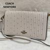 Used Rare Shoulder Wallet Hayden Fold Crossbody Cream