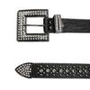 Rivet Belt New Full-diamond Belt for Men and Women Jeans Belt Pin Buckle Fashionable Rhinestone Belt Skirt Strap