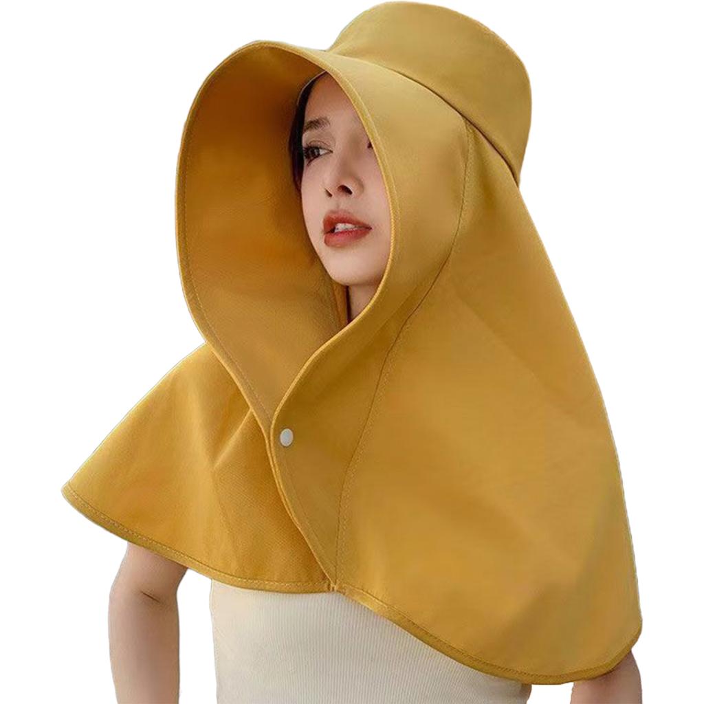 Sonnenschutzhut mit Nackenschutz Einfarbig Atmungsaktiv Breitkrempige Hüte für Reisen Urlaub Strand Spielen