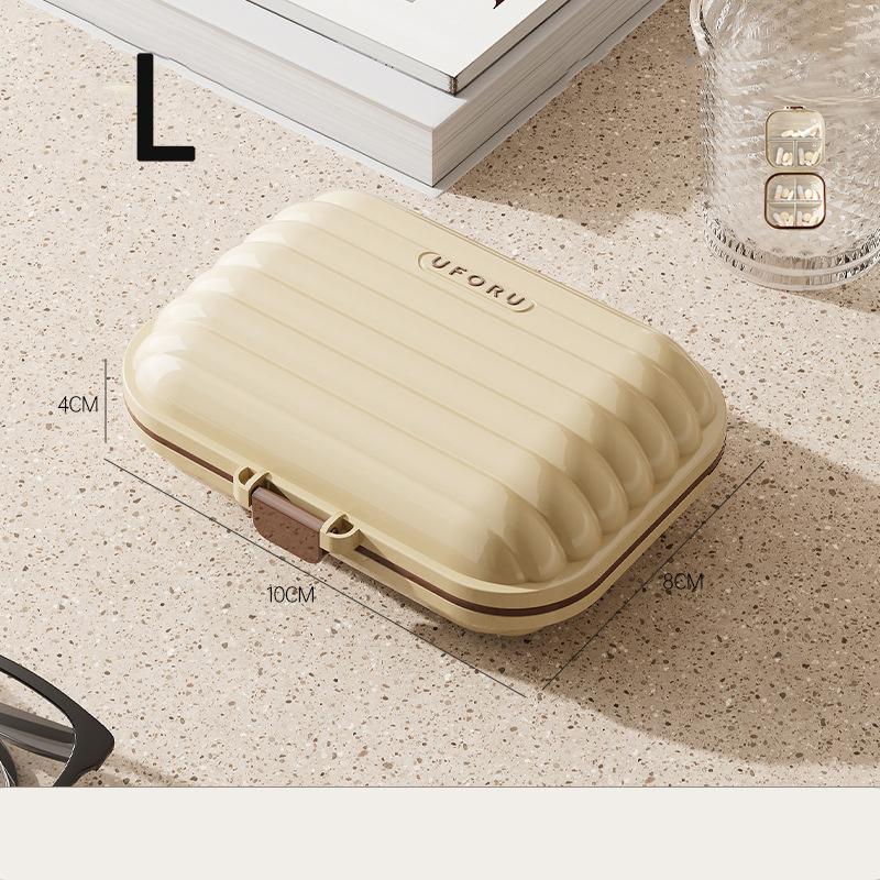 Portable mini pill Box Outdoor travel compartment Pill Organizer Women's moisture-proof sealed jewelry container storage box