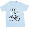 Let's Ride Cycle Bike Cycling Kids Boys  Girls T-Shirt