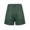 Women's Soft Stretch Twill Short Side Pockets Soft Feel No Button & No Zipper Flattering Fit