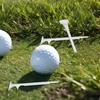 Golf Tee 5 Pieces 18-Degree Angled Golfing Tees Prevent Side Rotate Lower Friction Ball Sport Equipment For Outdoor Indoor