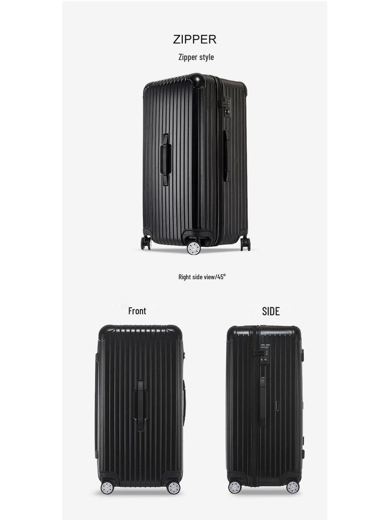 2025 Large 80-Inch Durable Trolley Case with 24-Inch Capacity, Unisex Design, Password Lock Suitcase