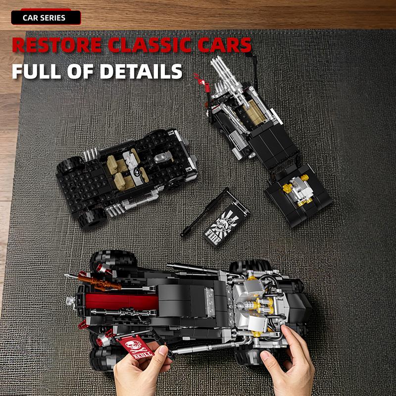 1726 Teile MOC Technisch Mad Max Bausteine Zusammenbau Geländefahrzeug Steine Modell DIY Sets für Erwachsene Geburtstagsgeschenk