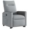 Recliner with Rising Aid Light Grey Fabric