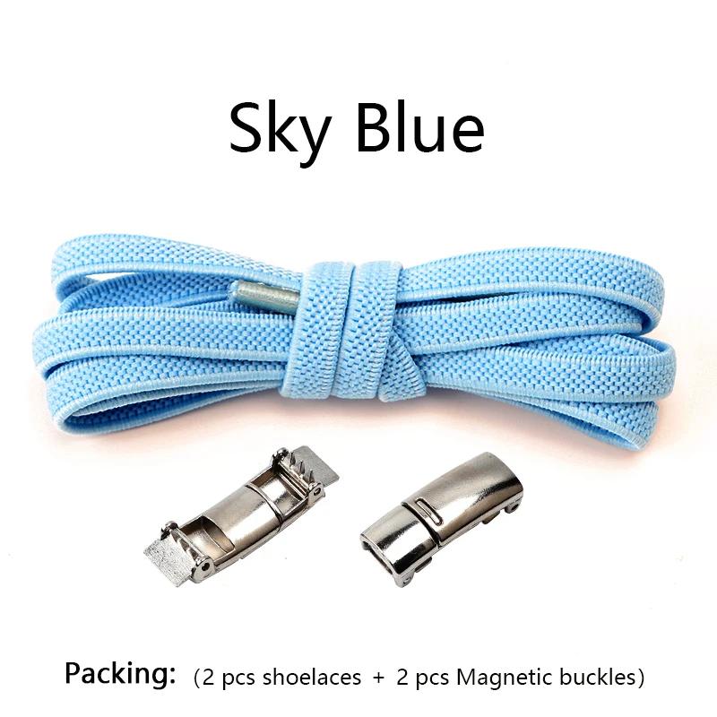 Elastische Schnürsenkel Turnschuhe Schnürsenkel ohne Binden Magnetische Schnürsenkel ohne Binden Kinder Erwachsene 0,6 cm Breite Flache Schnürsenkel Schuhzubehör