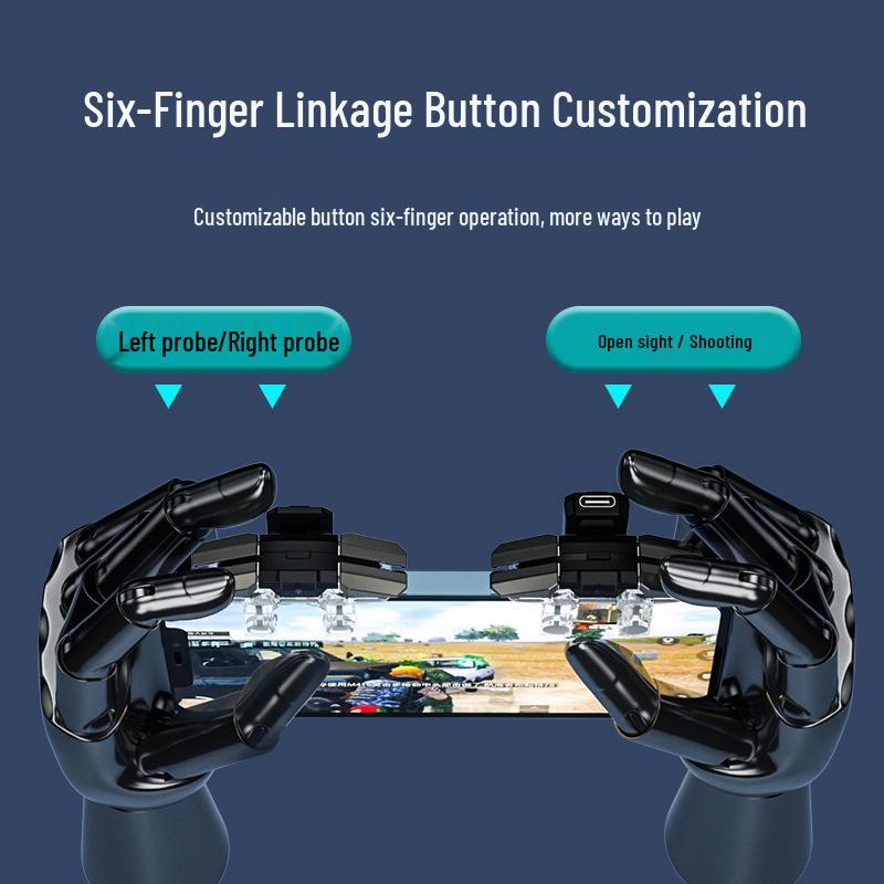 Eternal War Rapid Fire Sechs-Finger-Spielcontroller für Mobilgeräte