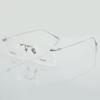Japanese-Style Rimless Glasses Frame, Ultra-Light Pure Titanium, Large Frame for Myopia, High-Quality Design