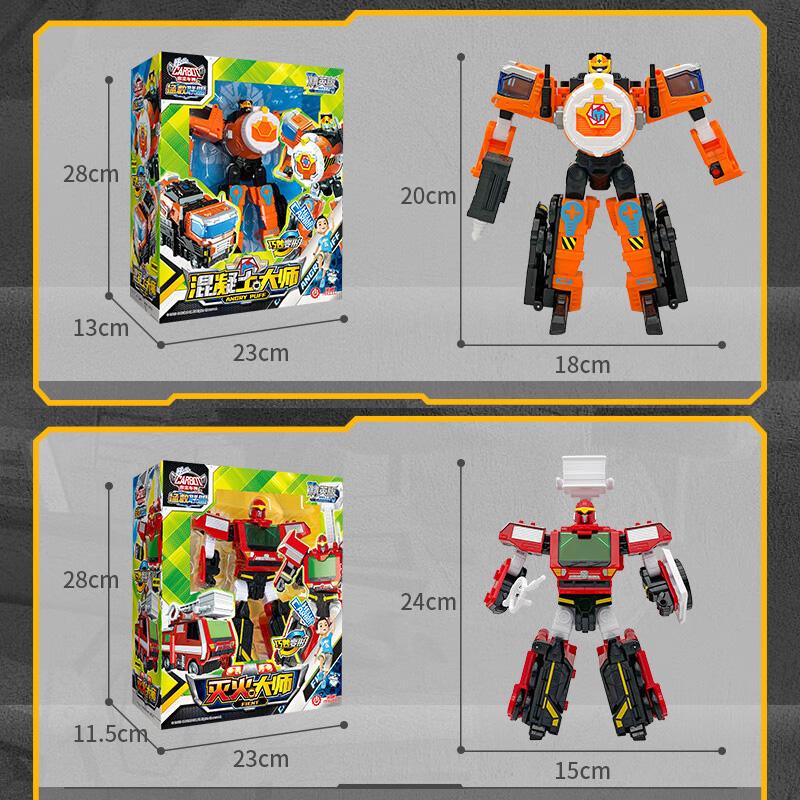 New ABS Carbot Transforming Robot To Car Toys Action Figures Two Mode Transformation Rescue Car Toy for Child Gift