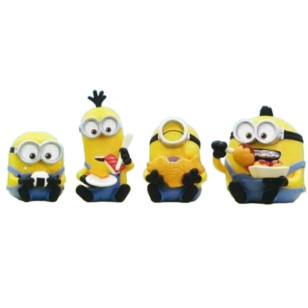 Takara Tomy Arts Minions Mogu Mogu X Complete Set of 4 Types Full Complement Gacha Capsule Toy Fig. (Resale)