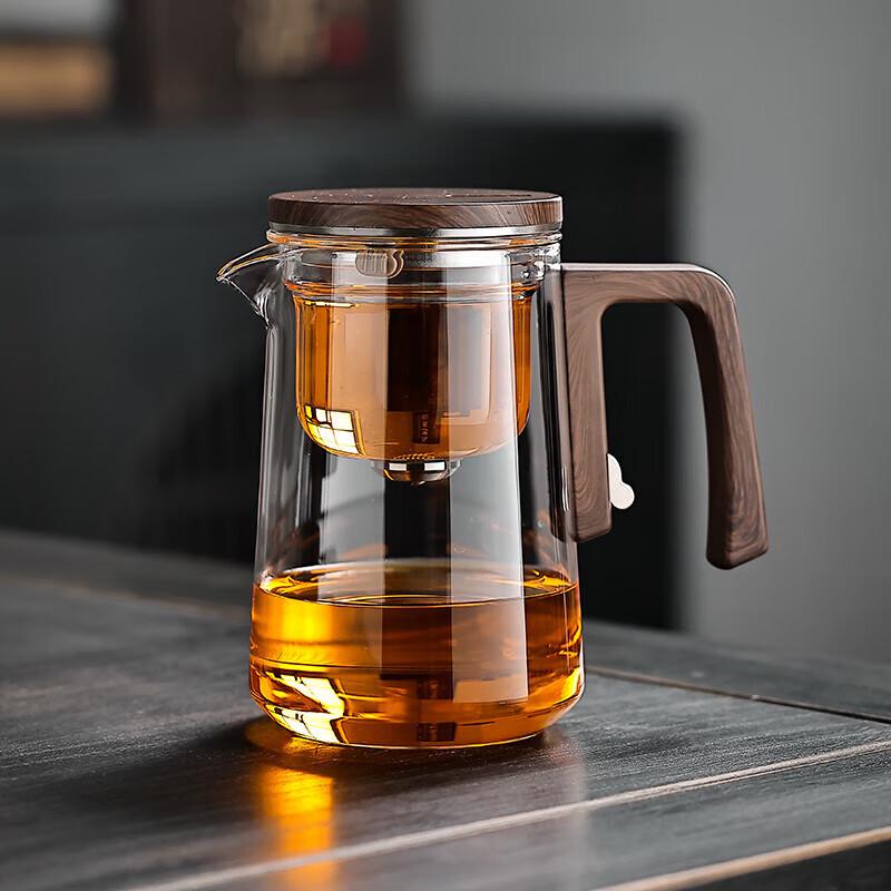 Shangqi 750ML One-Key Filter Glass Teapot