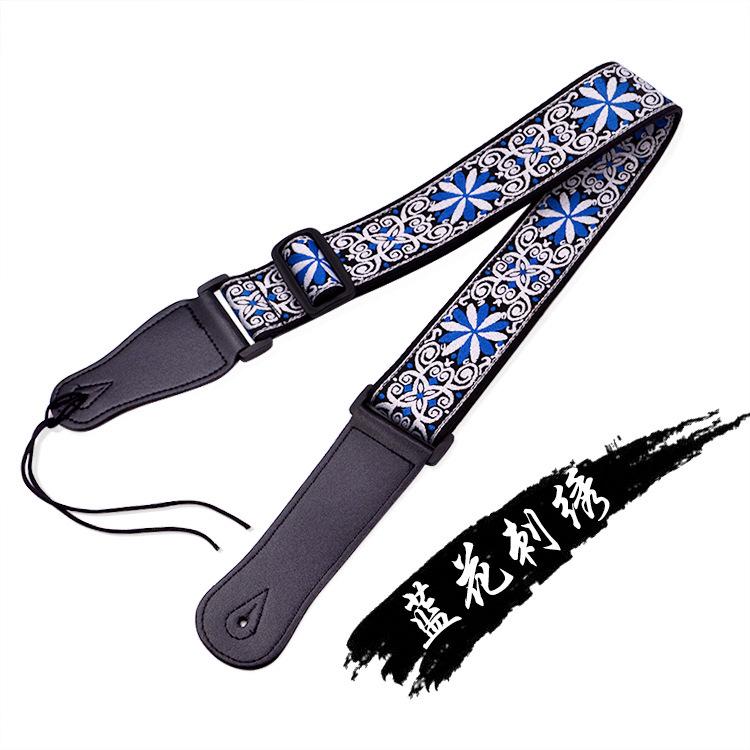 

Ethnic Style Canvas Guitar Strap for Electric, Acoustic, and Bass Guitars