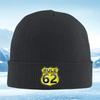 New Rule Road Sign Highway Black Letters Unisex Women Unisex Knitted Hat Beanie Pullover Cap Winter Thermal Warm Christmas Outdo