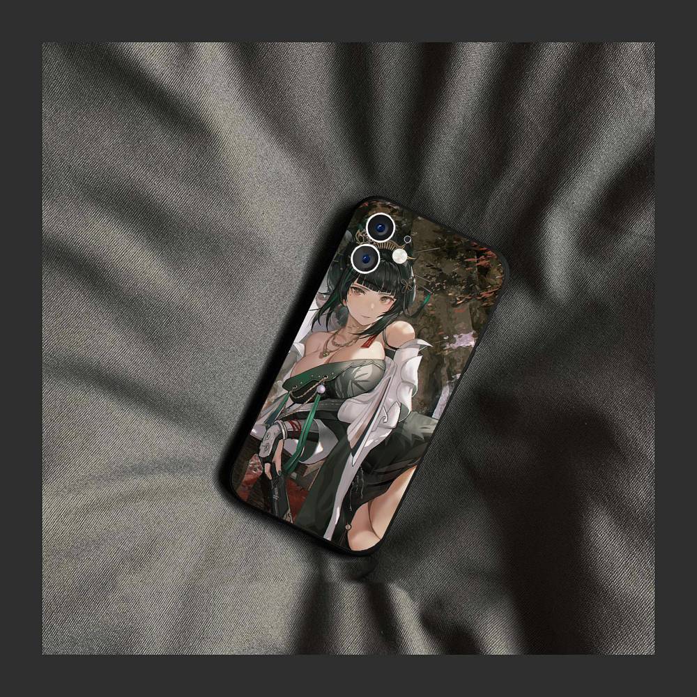 Hanying Zitheriwo Animated Mobile Game P-PGR Phone Case For IPhone 17 Air 16 15 14 13 Pro Max 11 12 Black Silicone Cover