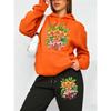 Beautiful Bouquet With Green Leaves Print Y2K Women'S Hoodies Autumn Hoodie Set Casual Jogging