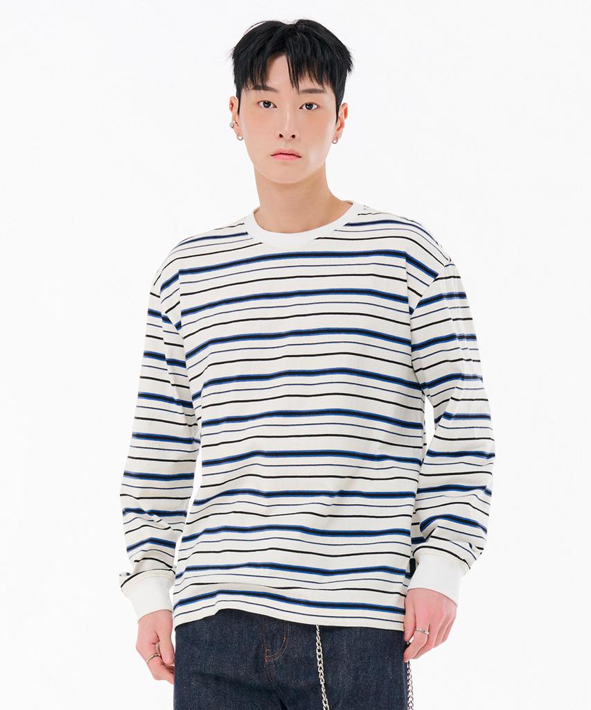 CHASECULT Men'S Striped Long Sleeve T-Shirt-Fark5113B01