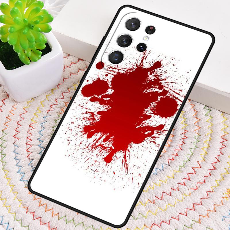 HALLOWEEN BLOODY SPLATTER Silicone Phone Case For Samsung Galaxy Note 10 Pro S26 S25 S24 S23 S22 S21 Plus S25Ultra Capa Cover