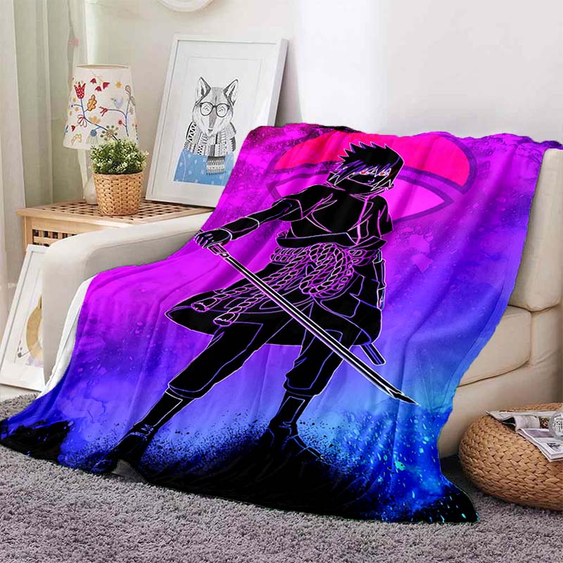 NARUTOUzumaki Naruto anime print blanket, warm and comfortable flannel blanket, suitable for bedrooms, sofas, beds, chairs, picn