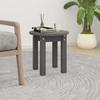 Day and Night - Day and Night Solid Gray Pine Wood Coffee Table Ø35x35 Cm