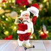 Slides Skateboard Electric Santa Toys Swing Hat Dancing Santa Claus Toys  Decoration