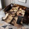 Kawaii Kitten Vintage Cute Funny Cat Soft Warm Plush Blanket Dormitory Sofa Living Room Pet Hogar Bedroom Gift Nap Home Flannel